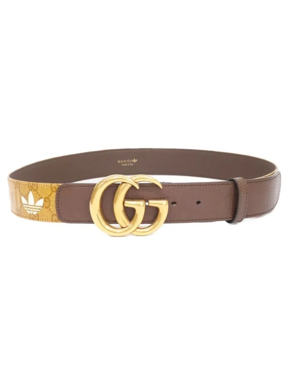 Gucci Adidas GG Logo Buckle Trefoil Belt